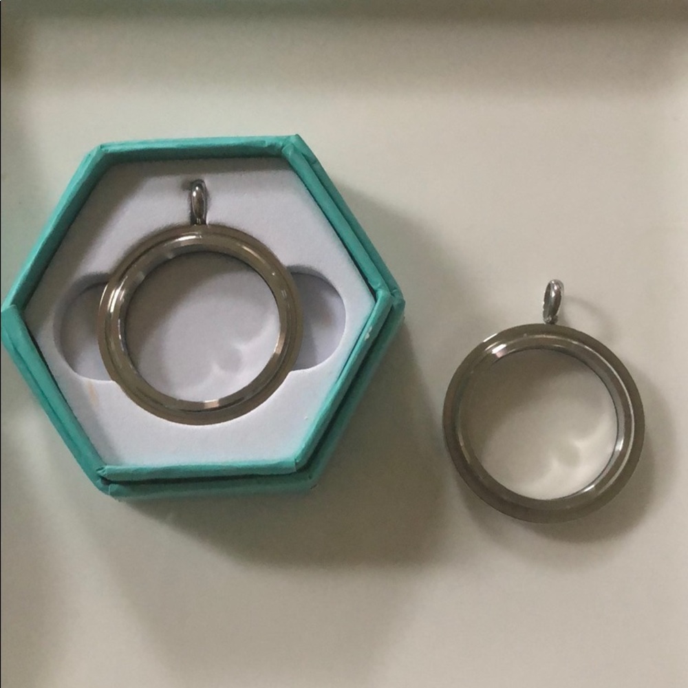 Large Silver Origami Owl Living Locket Base